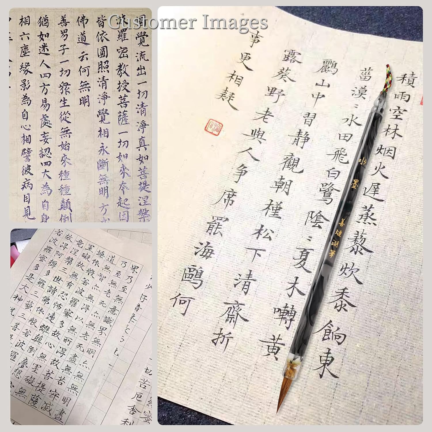 Professional Chinese Calligraphy Brush for Small Regular Script-Black