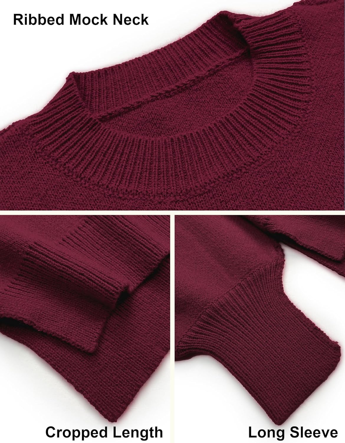Womens Oversized Mockneck Cute Cable Knit Sweater Winter Fall 2025 Ladies Dressy Casual Lightweight Pullover Tops - Image 6