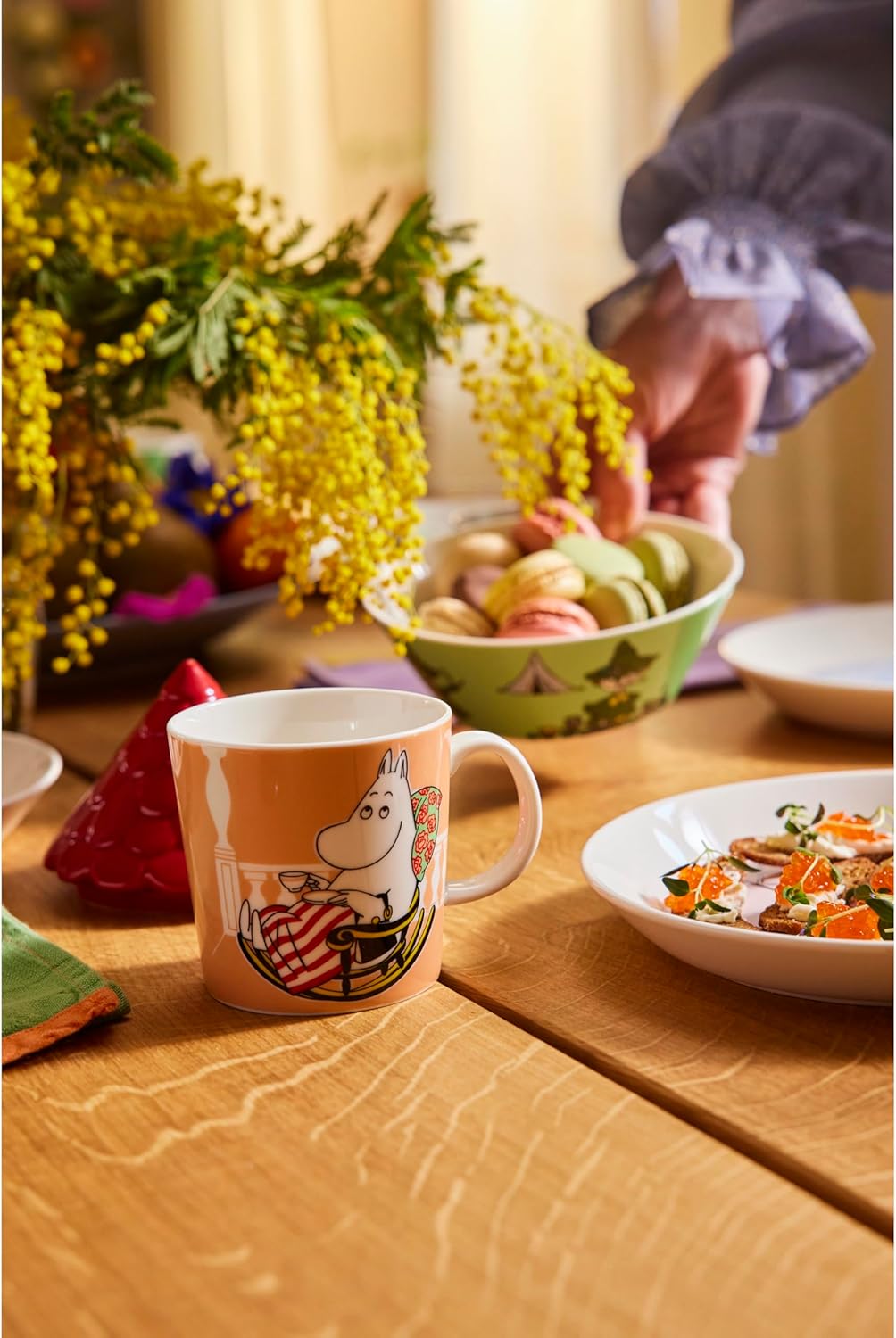 Arabia Moomin Bowl 5.9in Snufkin Green