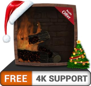 lareira de fogueira grátis HD - aproveite as férias de Natal esfriadas no inverno na sua TV HDR 4K, TV 8K e dispositivos de fogo como papel de parede, decoração para as férias de Natal, tema para medi