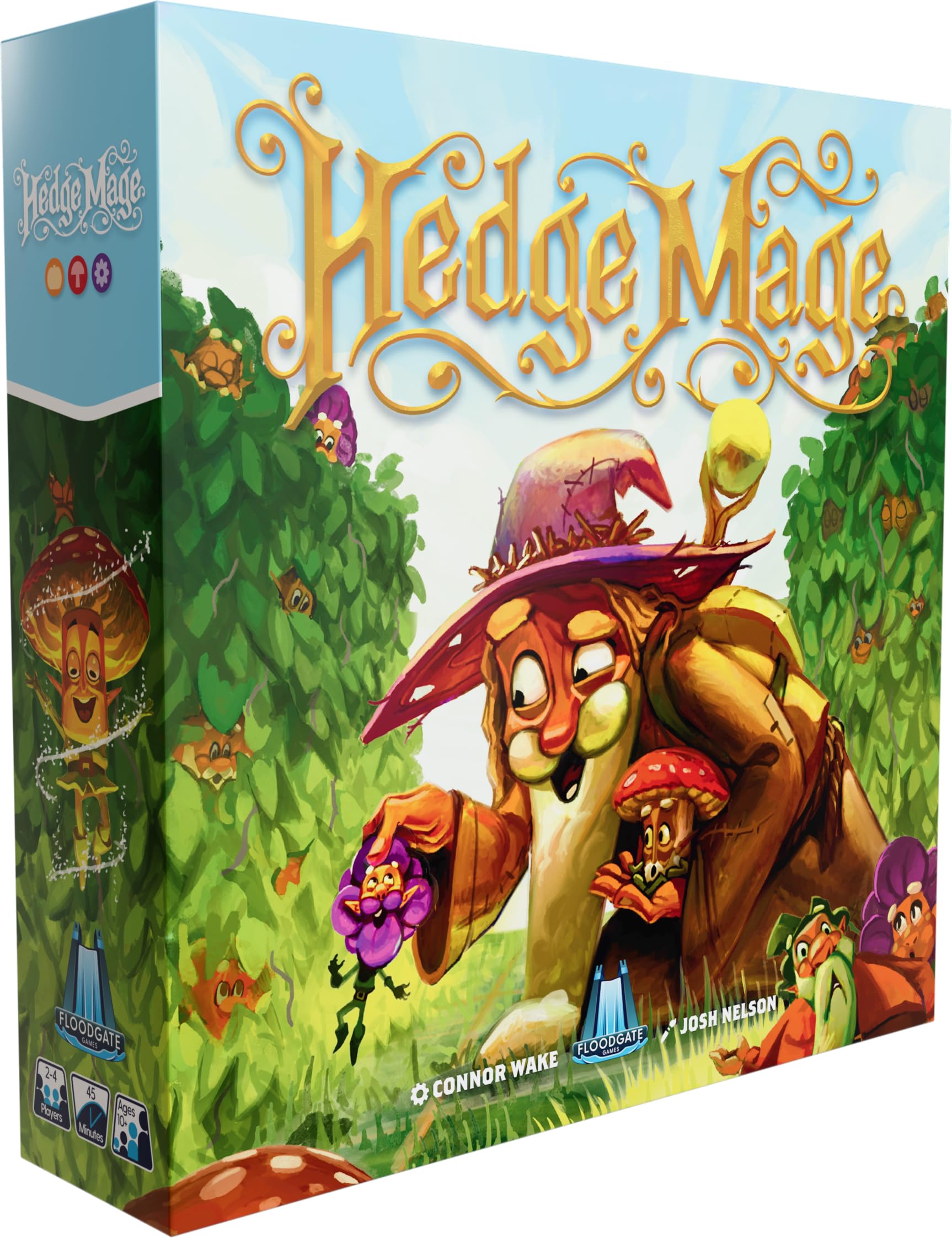 Hedge Mage, Strategic Maze-Building Board Game, Family Fun, 2-4 Players, 45 Minutes, Ages 10+, English
