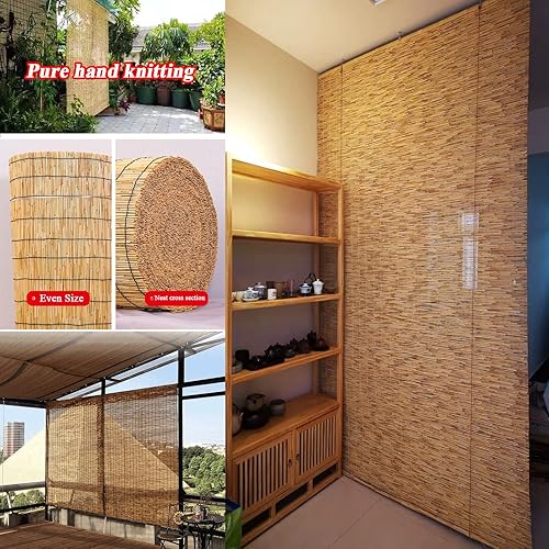 Miniatura 5 de TRAGLO Persianas enrollables para exteriores cortinas de bambú persianas enrollables romanas de bambú persianas enrollables de bambú persianas de