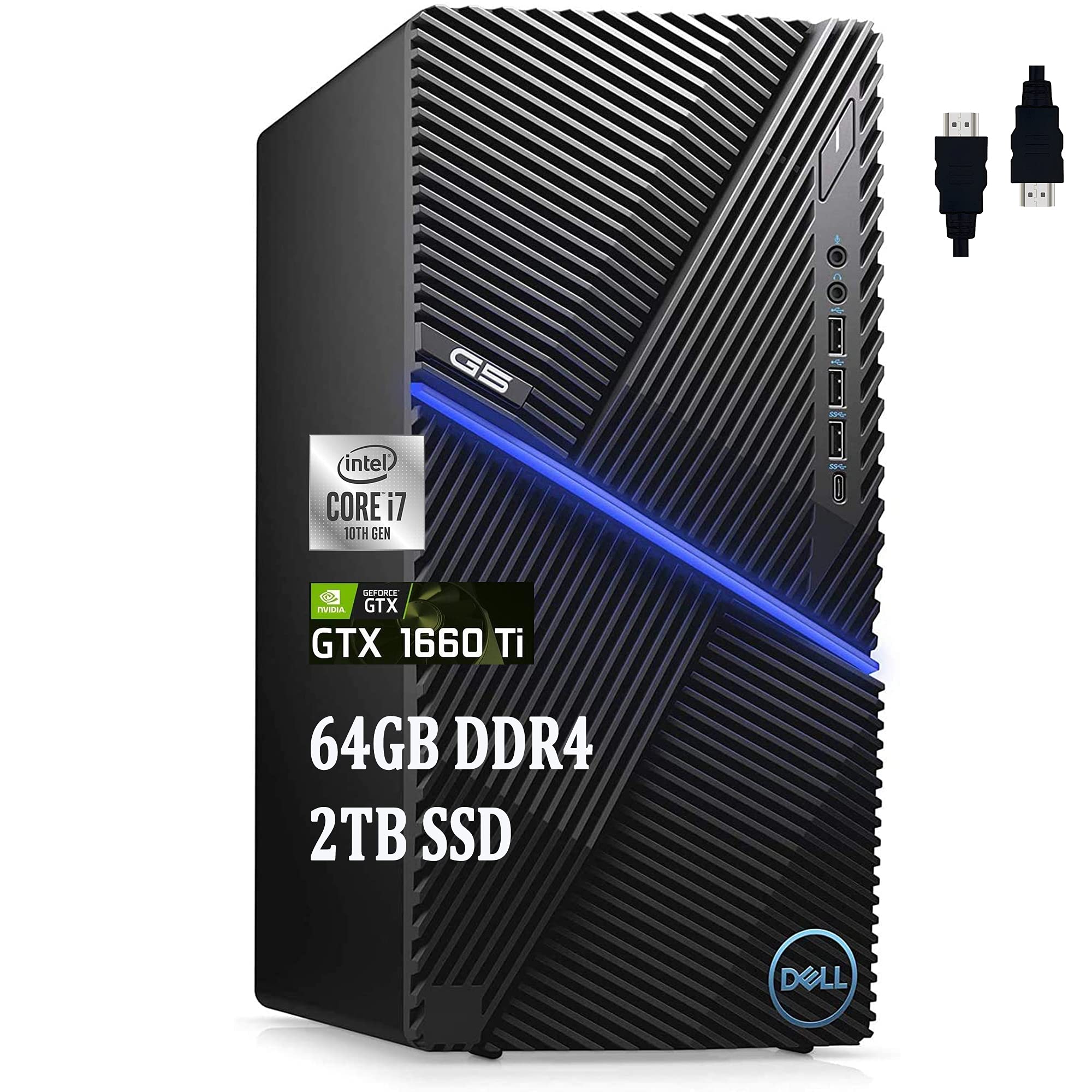 Dell G5 5090 Premium 2020 Gaming Desktop Computer I 10th Gen Intel Octa-Core i7-10700F (>i9-9900) I 