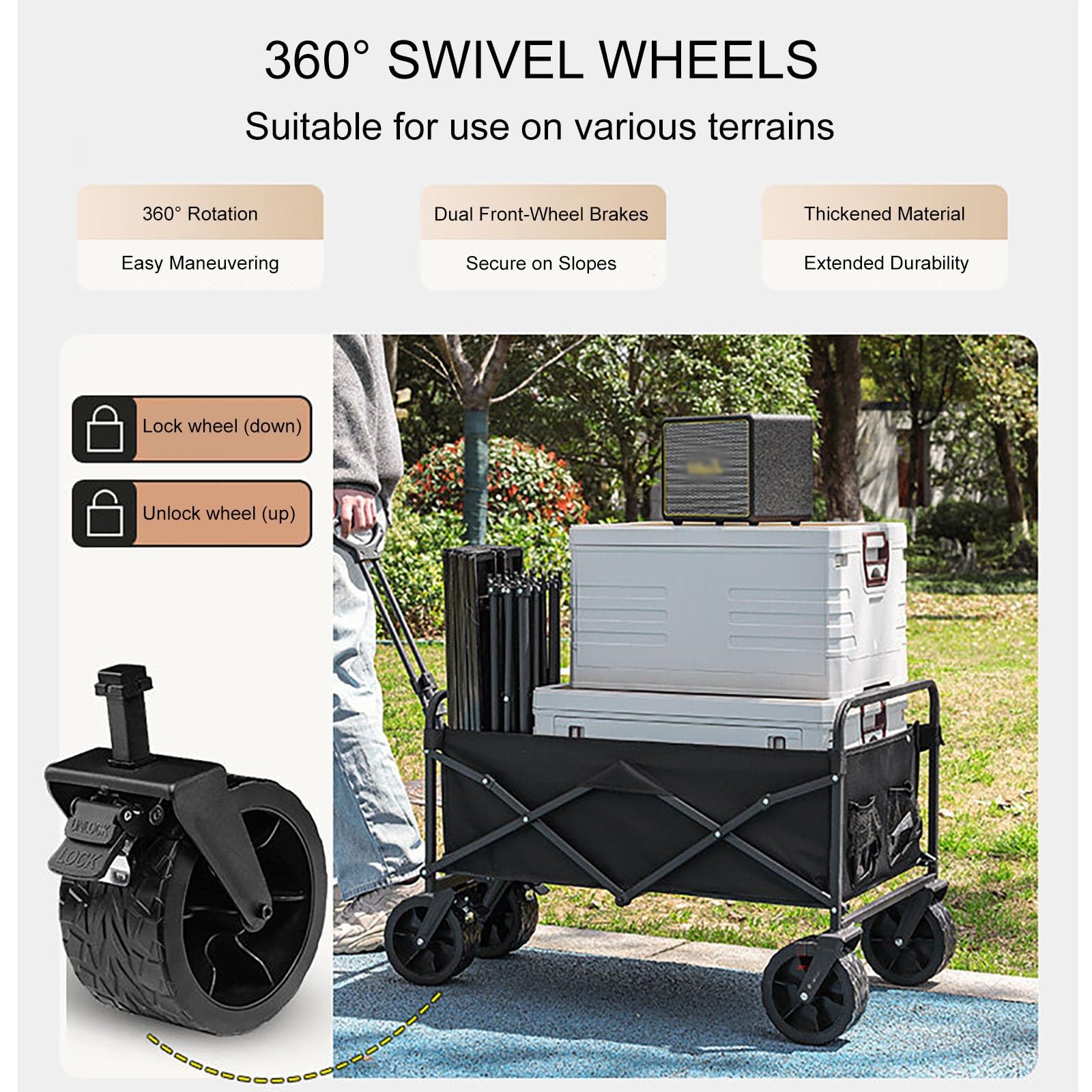 Carro De Venta Plegable Móvil, Puesto De Mercado con Toldo