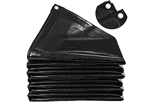 Heavy-Duty Pond Liner 25x25 Feet with Buttonholes