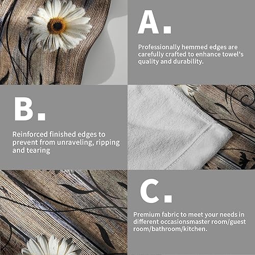 Vista 252 de Giwawa Juego de 2 toallas de mano de pino con ciervos del bosque, toallas de baño, suaves y absorbentes, para bar, bar, cocina, hotel, spa, Ciervo