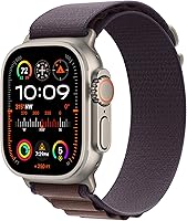 Vista 8 de Apple Watch Ultra 2 [GPS + Cellular, 49mm] Caja de titanio con trabilla Trail Loop azul/negro, S/M (renovado)