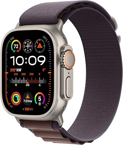 Miniatura 8 de Apple Watch Ultra 2 [GPS + Cellular, 49 mm] - Caja de titanio con correa Orange Ocean, talla única (renovado) Funda de titanio con banda naranja