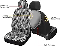 Vista 5 de Baja Saddle Blanket Car Seat Covers Full Set with Seat Belt Pads, Washable Breathable Seat Covers for Cars, Universal Fit Interior Covers for Most