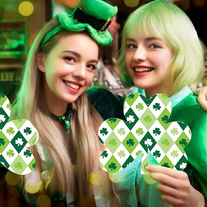 DIY St. Patrick's Day Shamrock Ornaments | 30 Wooden Cutouts