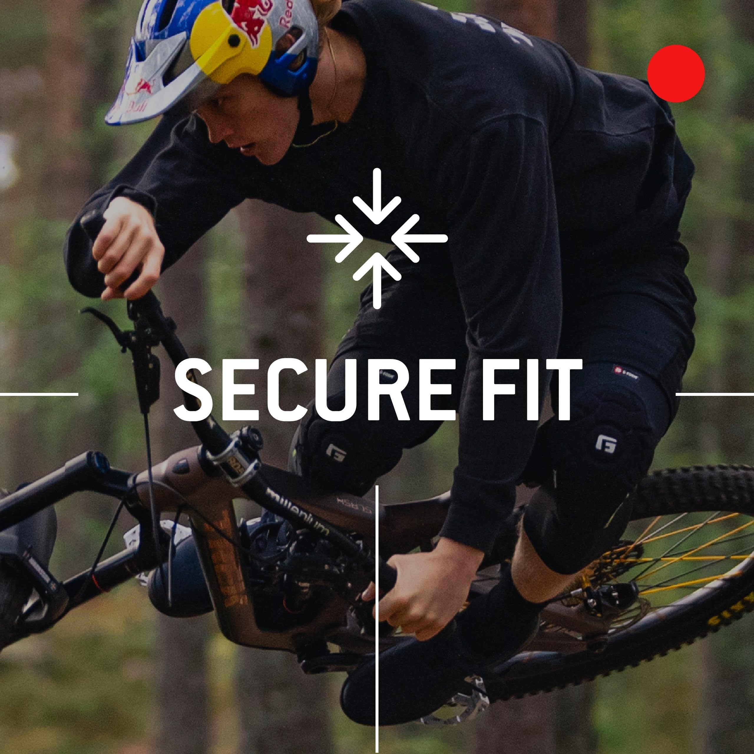 G-Form EX-1 Bike Short Liner - wyściełane spodenki rowerowe - spodnie rowerowe do BMX, snowboardu i wielu innych - sportowe spodenki kompresyjne, czarny, 120