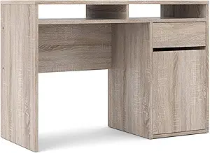 Tvilum Willis Drawer, 1 Door Desk, Truffle