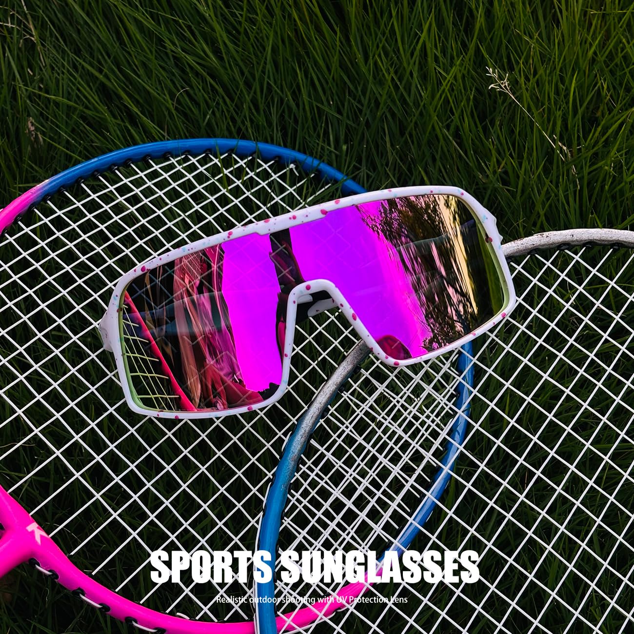 SEKKAF Lunettes de soleil de sport polarisées pour homme et femme, lunettes de cyclisme, protection UV pour VTT, course, pêche