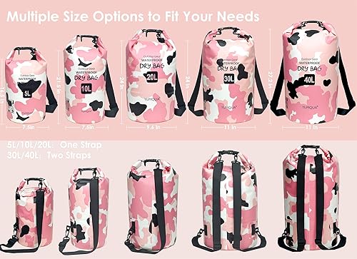 Miniatura 2 de YUMQUA Paquete de bolsa seca impermeable de 10 litros con 2 bolsas grandes impermeables para teléfono