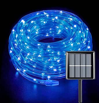 39FT 100LED Solar Rope String Lights Waterproof Tube Light Outdoor Garden Lamp E - Foto 6
