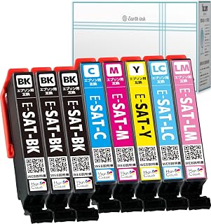 IKEA フリサット 絵本 で作る!おしゃれキッズの絵本棚&収納アイデア 8 Inc.com SAT-6CL Ink for Epson SAT SAT-BK SAT-C SAT-M, SAT-Y SAT-LC SAT-LM, Set of 8, Sweet Potato, Compatible Ink Cartridge, Remaining Level Indicator