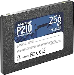 Patriot Memory P210 SATA 3 256 GB SSD 2, 5 polegadas, Preto