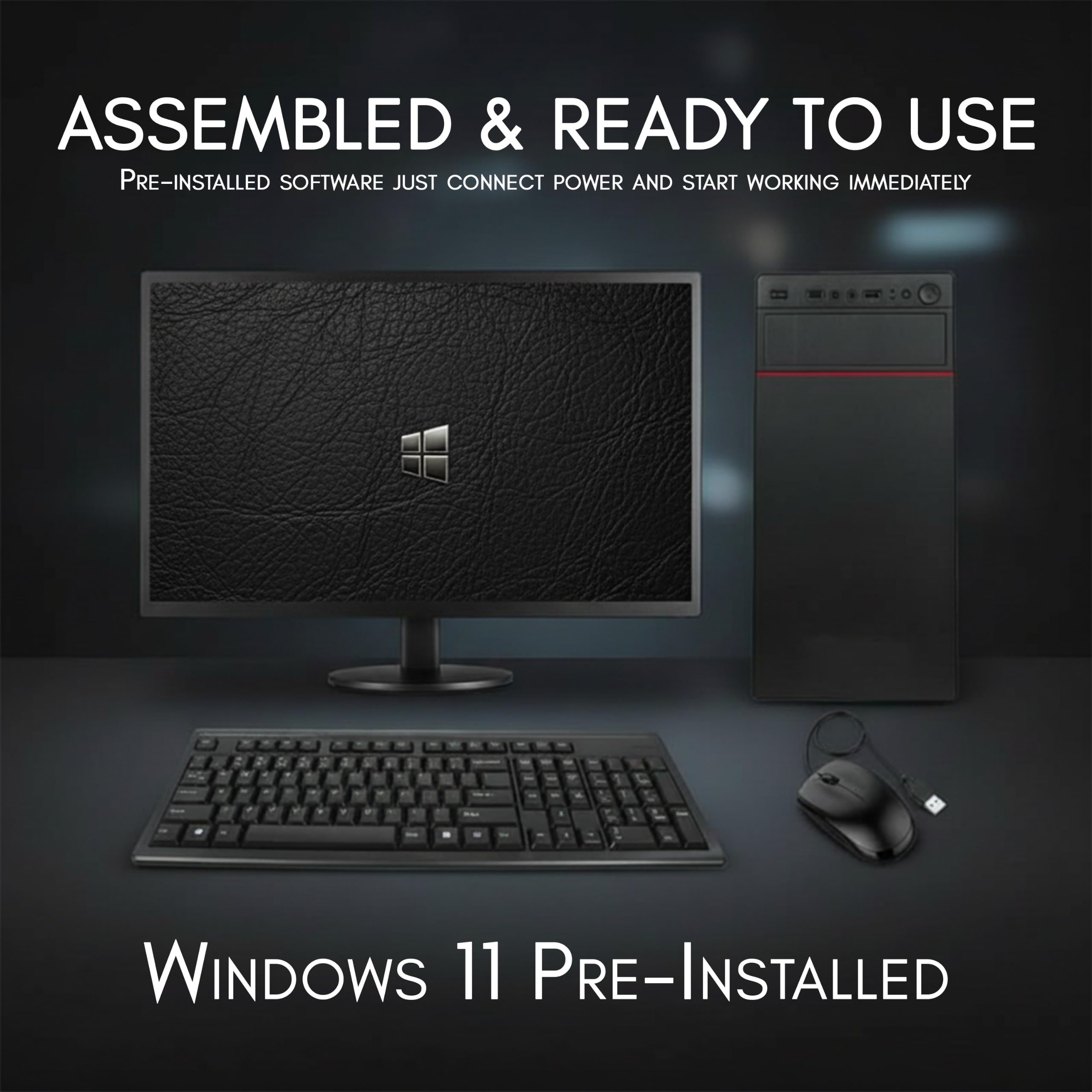 TECH- Assemblers Core i3 Desktop Computer Full Setup | 8GB RAM