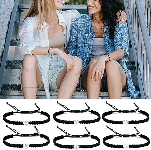 Miniatura 3 de Pulsera personalizada con 26 iniciales de cobre, pulsera tejida con letras de corazón de cobre, pulsera tejida con dije de corazón delicado para