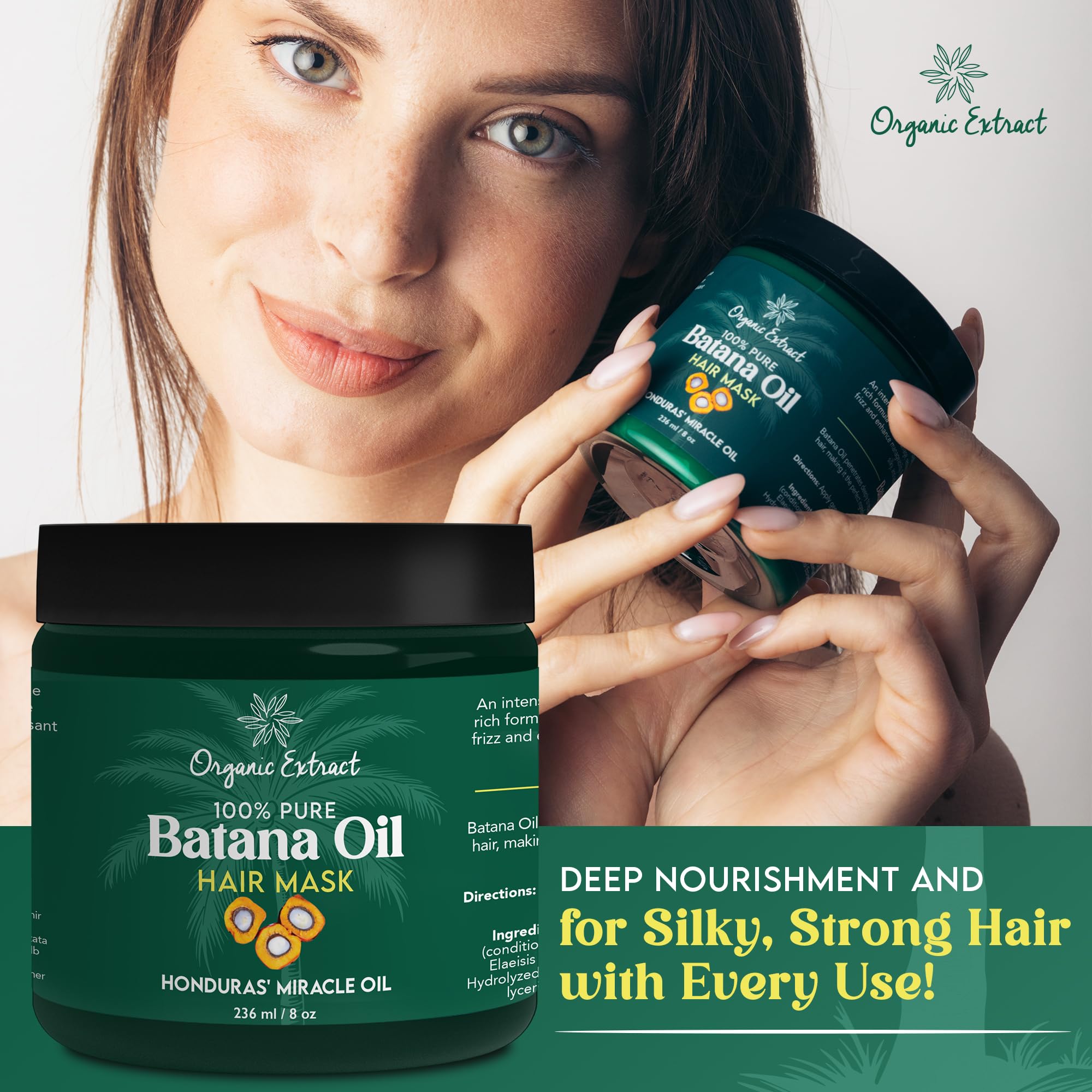 Batana Oil Hair Mask (Deep Conditioner) 8 oz/236 ml