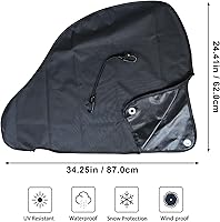 Vista 2 de Cubierta de enganche de caravana impermeable y transpirable, cubierta protectora del gato de lengua, cubiertas de bloqueo de enganche de remolque