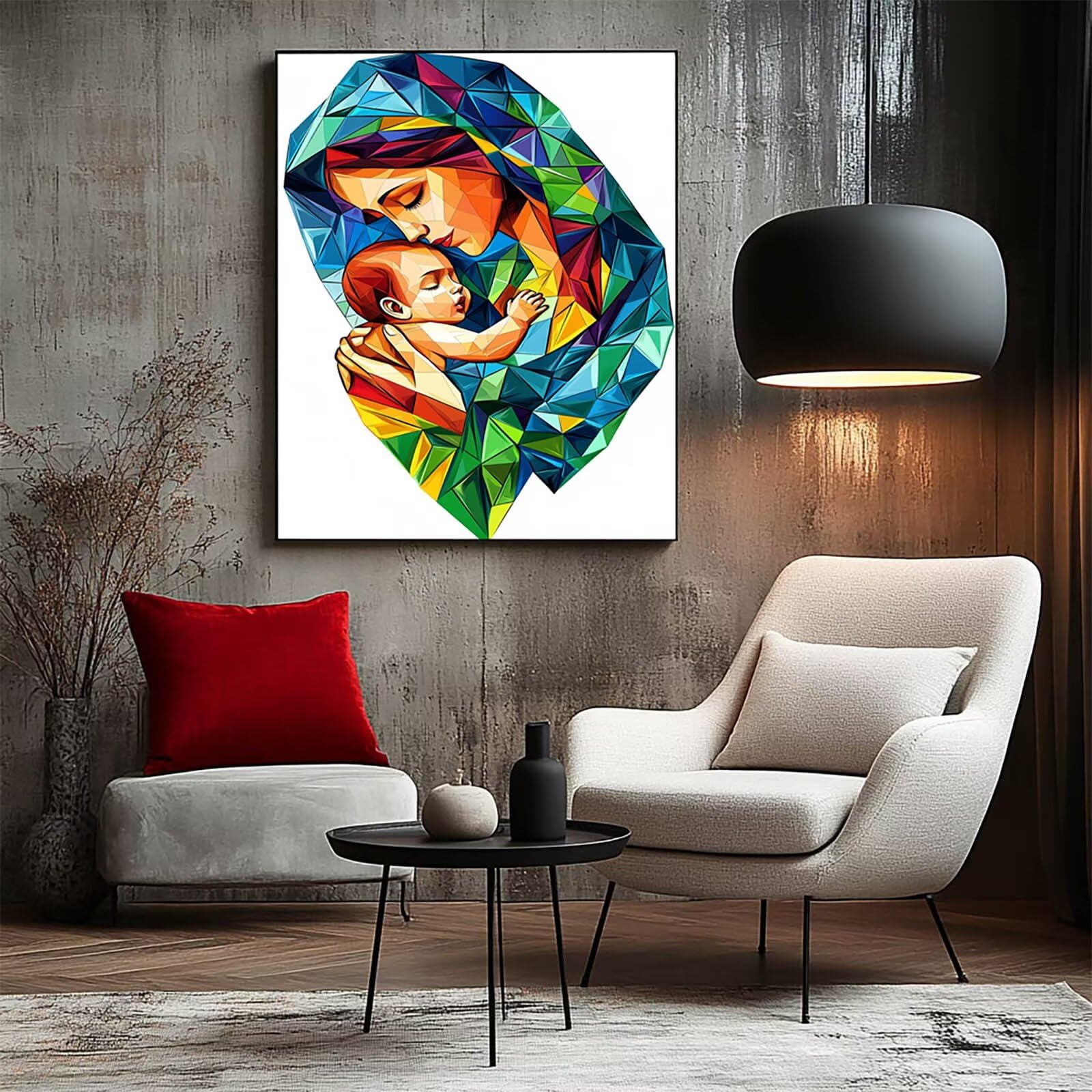 Abstrakcyjny obraz z numerami dla dorosłych Notre Dame Malowanie według numerów dla dorosłych 70 x 95cm, ręczne malowanie płócienne dziecko, malowanie według numerów z farbą akrylową i pędzlami