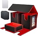 MTG Deck Box, 3-in-1 MTG Commander Deck Storage with Dice Tray, 4 Dividers & 2 Comm...