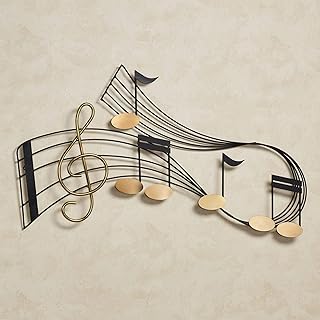 Touch of Class Rhythm Metal Wall Sculpture - Hanging Music Studio Art - Musical Aesthetic - One Size - Measures 48 Inches ...