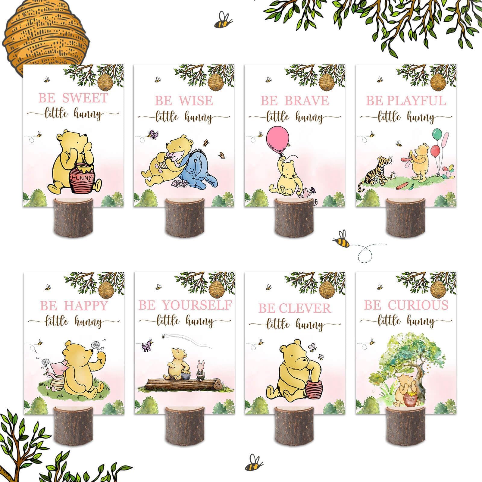 Amazon.com: 16Pcs Vintage Pooh Bear Baby Shower Centerpieces
