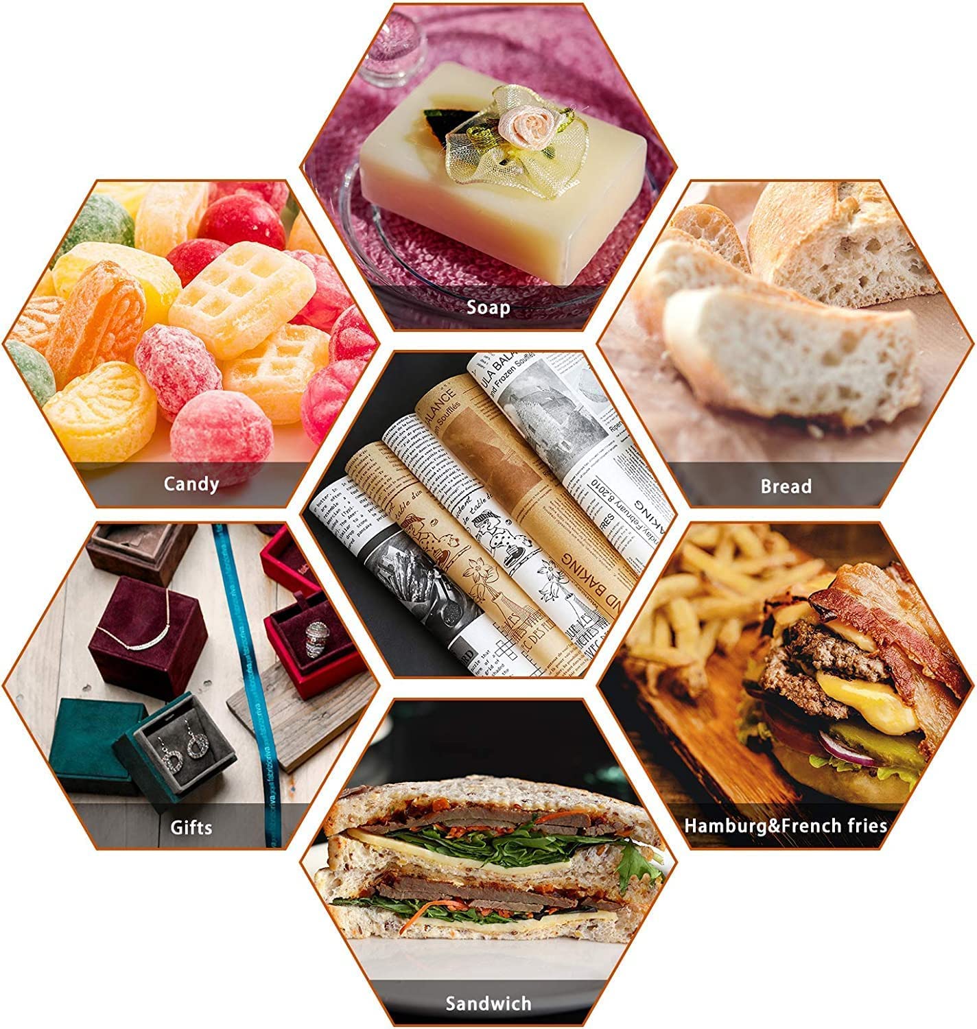 Deli Backpapier 25cm X 10m - Fettdichtes Lebensmittelpapier Umweltfreundlich