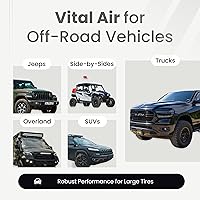 Vista 5 de VIAIR 400P - 40045, Automatic Function Portable Compressor Kit, Tire Pump, Truck/SUV Tire Inflator, Silver, For up to 35 Inch Tires