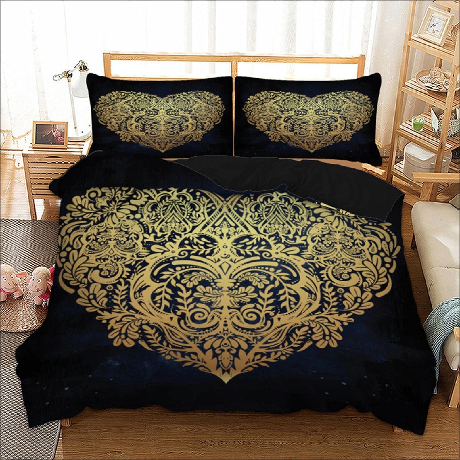 Copripiumino Matrimoniale 260x240 Cm Con Federe 50x80 Cm - Set Letto In Microfibra Con Cerniera - Anallergico