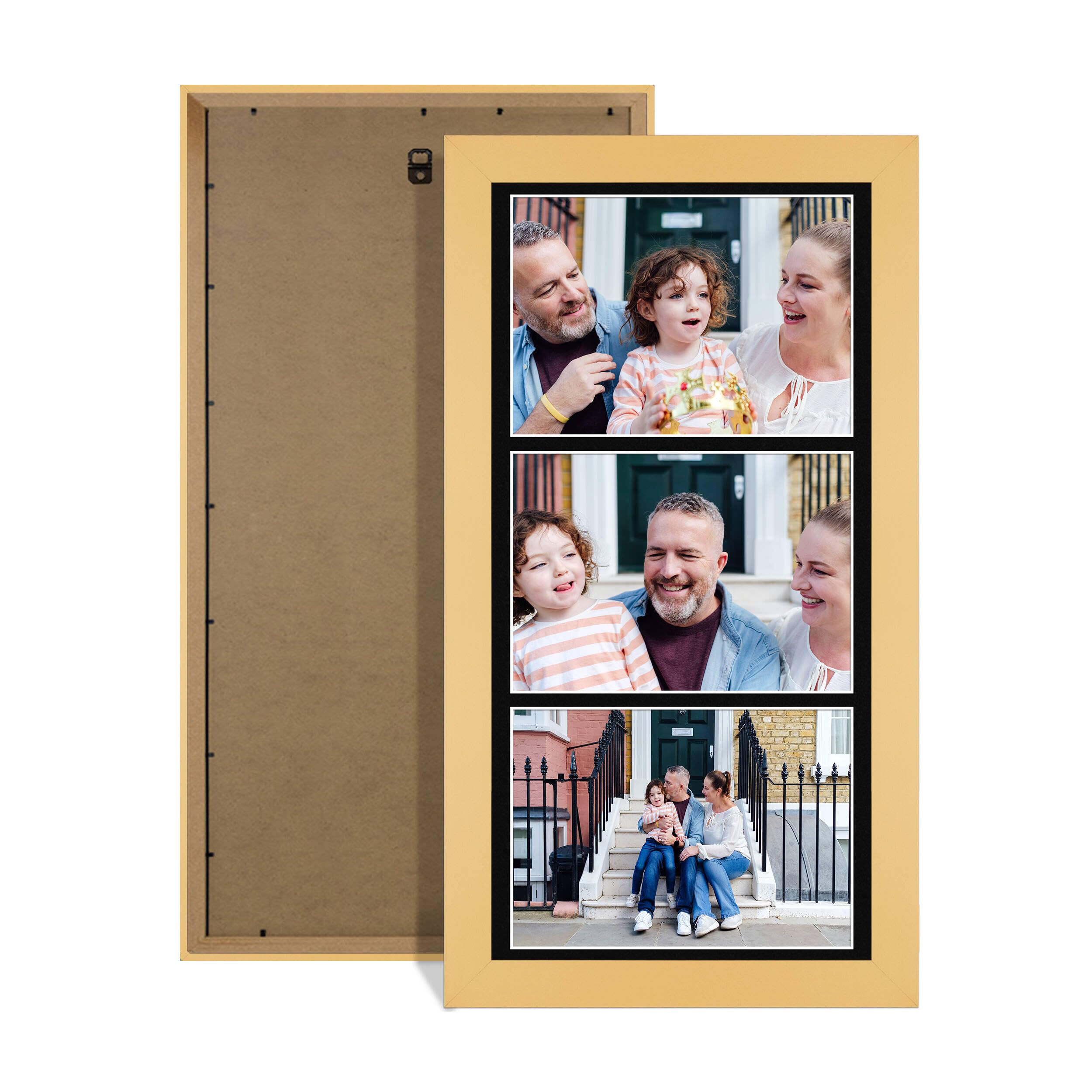 Alison Kingsgate Matte yellow 16x8 Photo frame for multiple pictures โ image 1