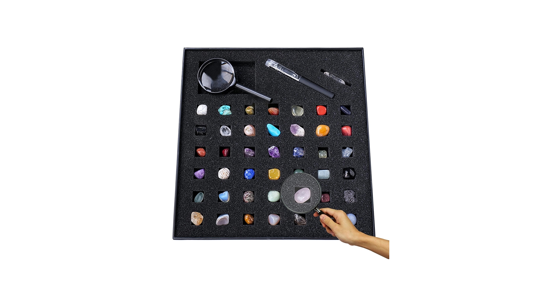 Prism Stone コレクションセット Amazon.co.jp: 本物の宝石とクリスタルセット, 本物の宝石