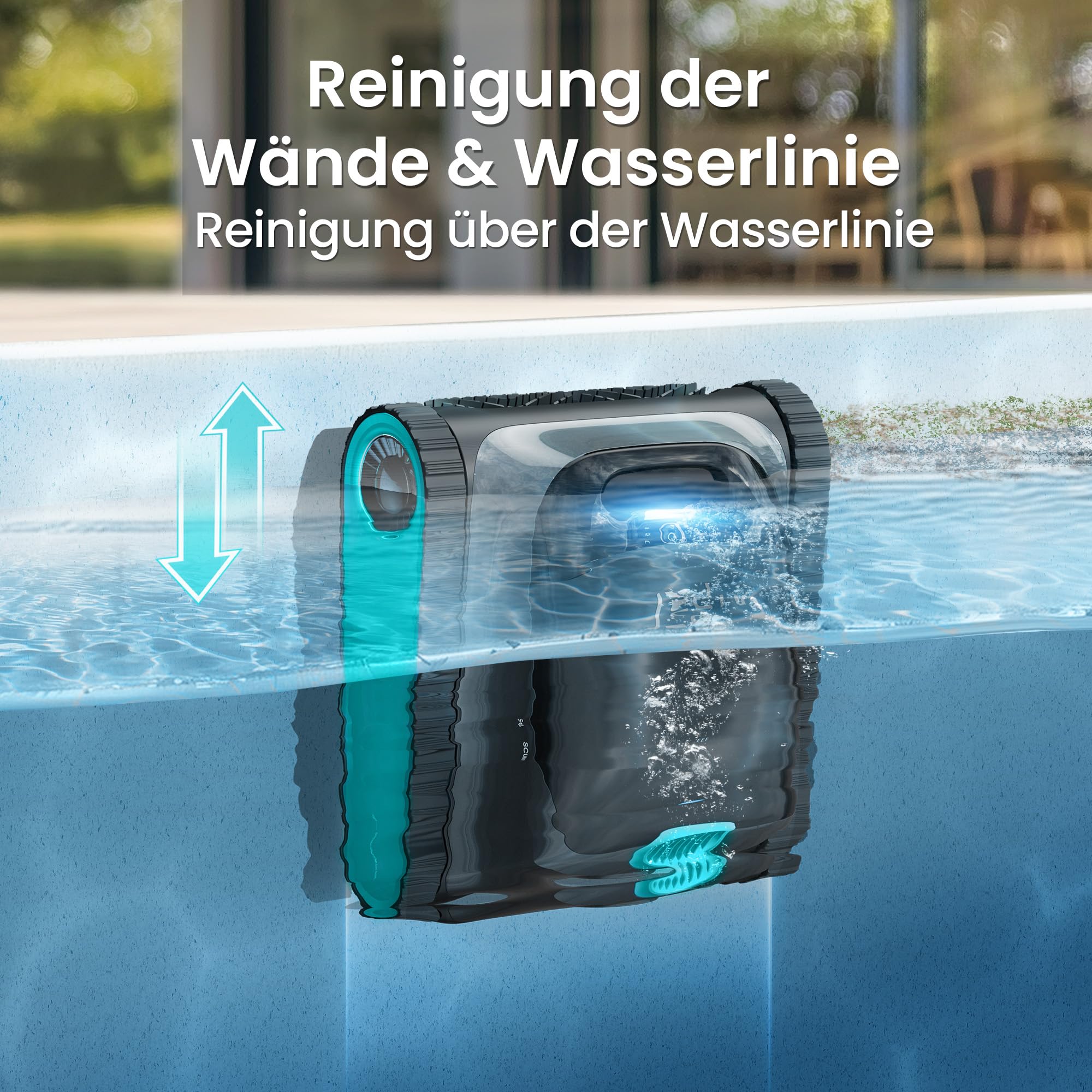 (2026 Upgrade) AIPER Scuba S1 Robot Piscine Nettoyage Sol, Parois & Ligne d’Eau, Autonomie de 270 Min, Filtration Ultra-Fine, Navigation Intelligente, Application & Mises à Jour OTA, Bleu