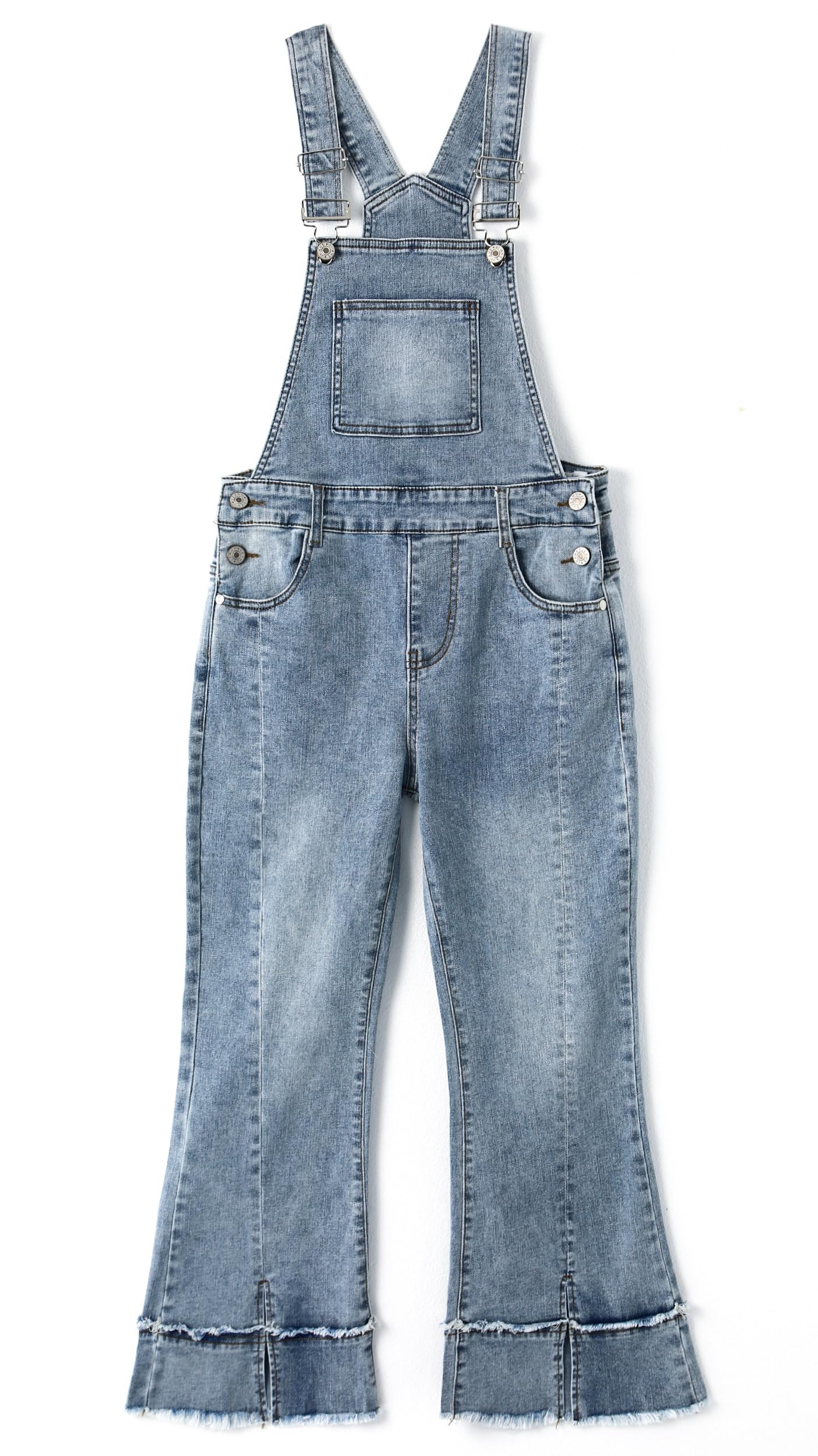 KIDSCOOL SPACE Jeans-Latzhose für Mädchen, Jeans-Latzhose für kleine und große Kinder