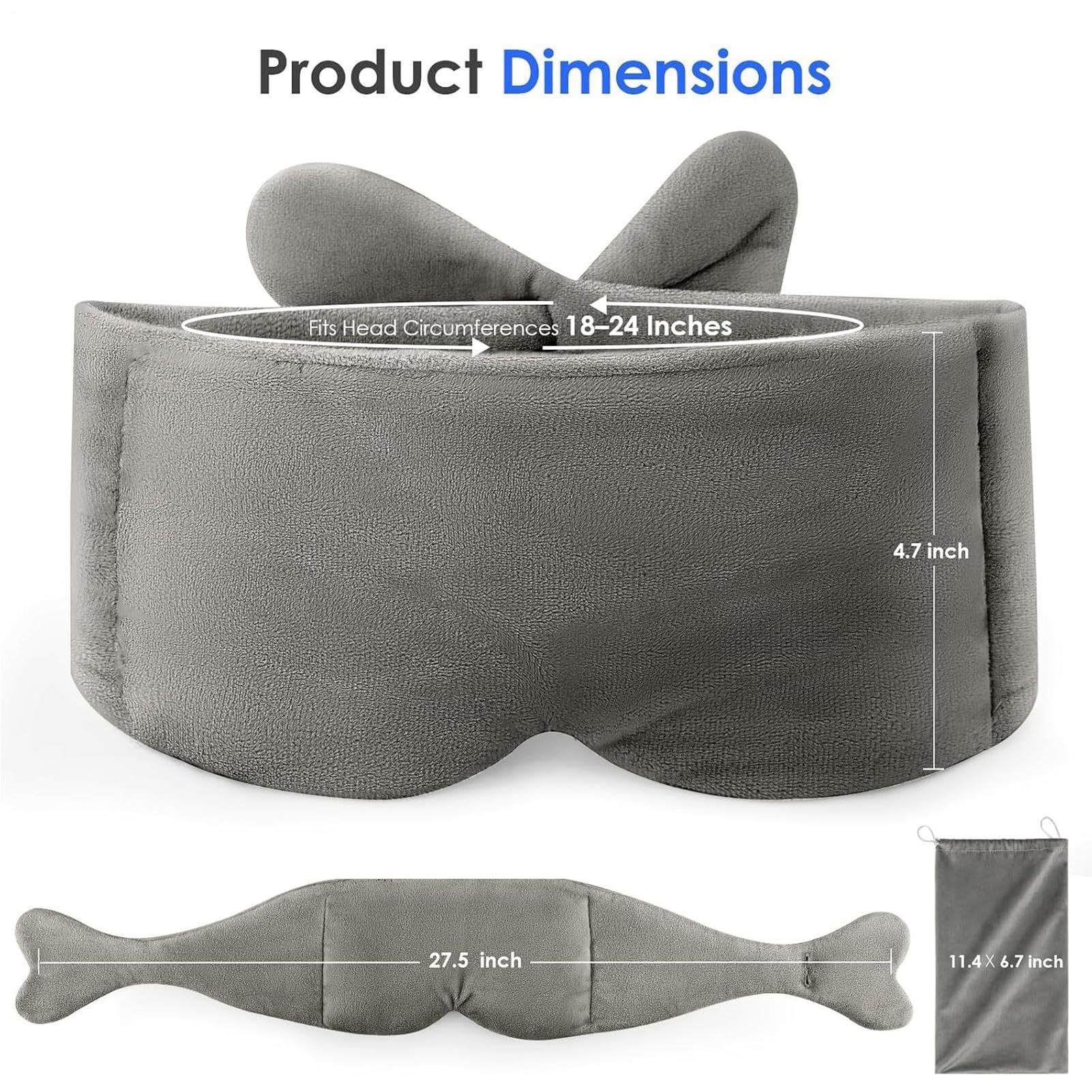 Maschera Da Sonno Pesata Pressione Delicata Copertura Blocca Luce | Copriocchi ponderato Ideale per casa hotel viaggio in aereo stanza luminosa meditazione diurno