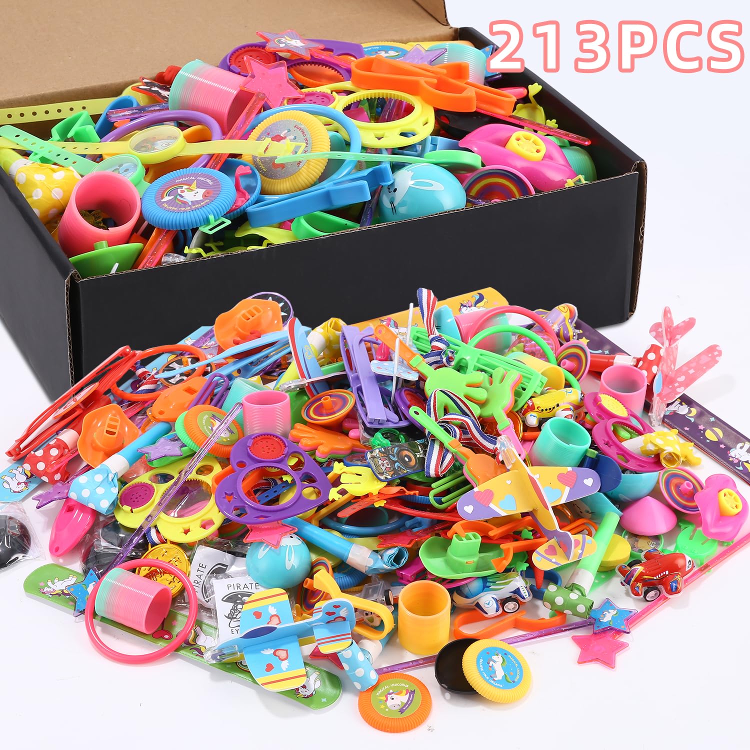 Assortiment 150 Petits Jouets Pour Fête - Cadeaux Anniversaire, Pinata, Récompenses école, Garçons Et Filles