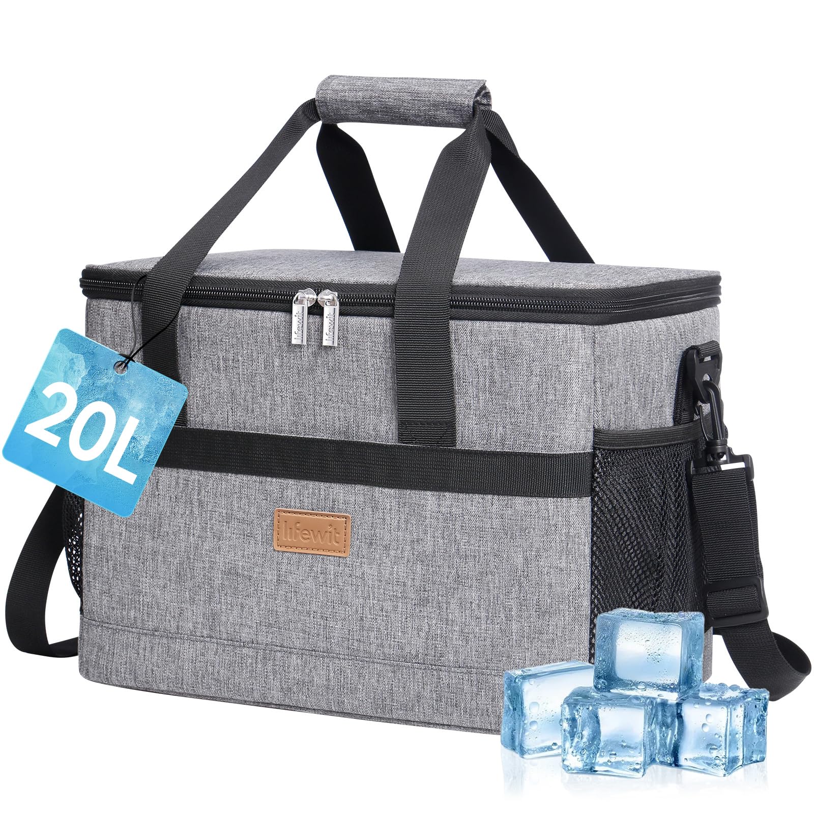 Nevera portátil pequeña de 20L Lifewit, bolso térmico isotérmico para playa y trabajo