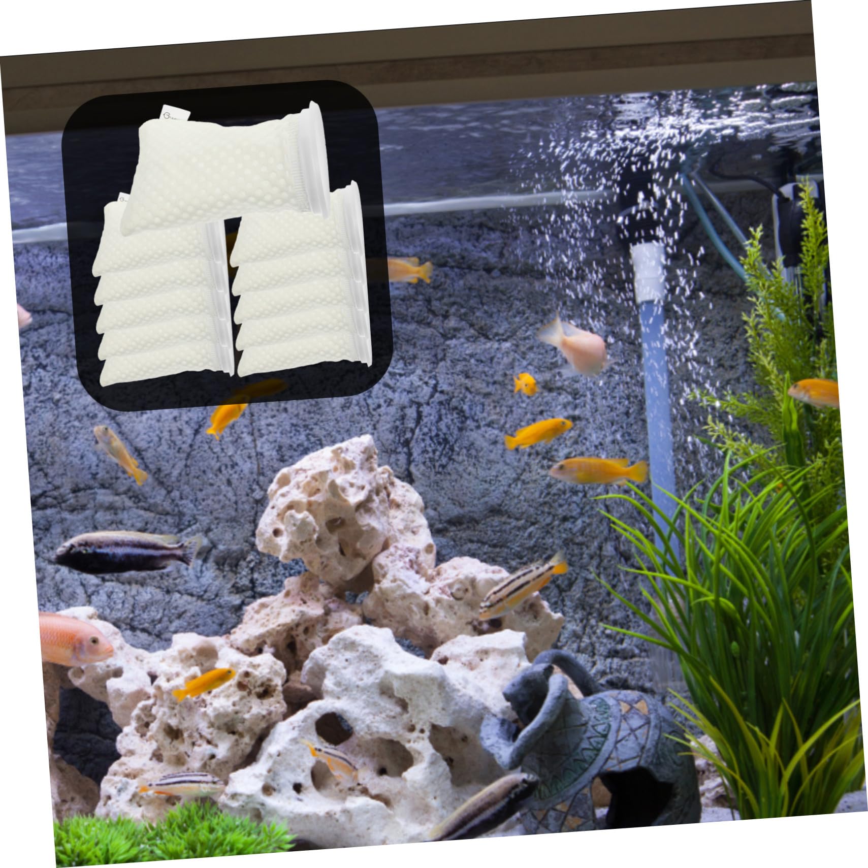 SUPVOX 11piezas Filtro para Pecera De Panal Unidades Almohadillas Lavables para Acuario Accesorio De Filtro De Agua para Mantenimiento De Tanques