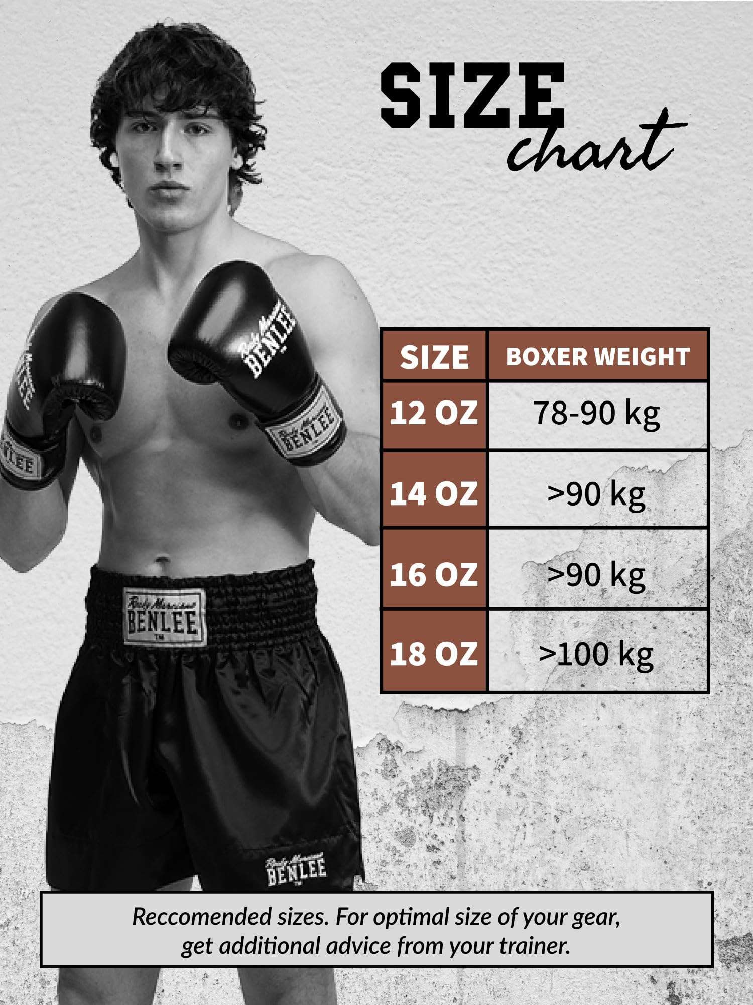 BENLEE Guantes de Boxeo de Cuero Premium Training