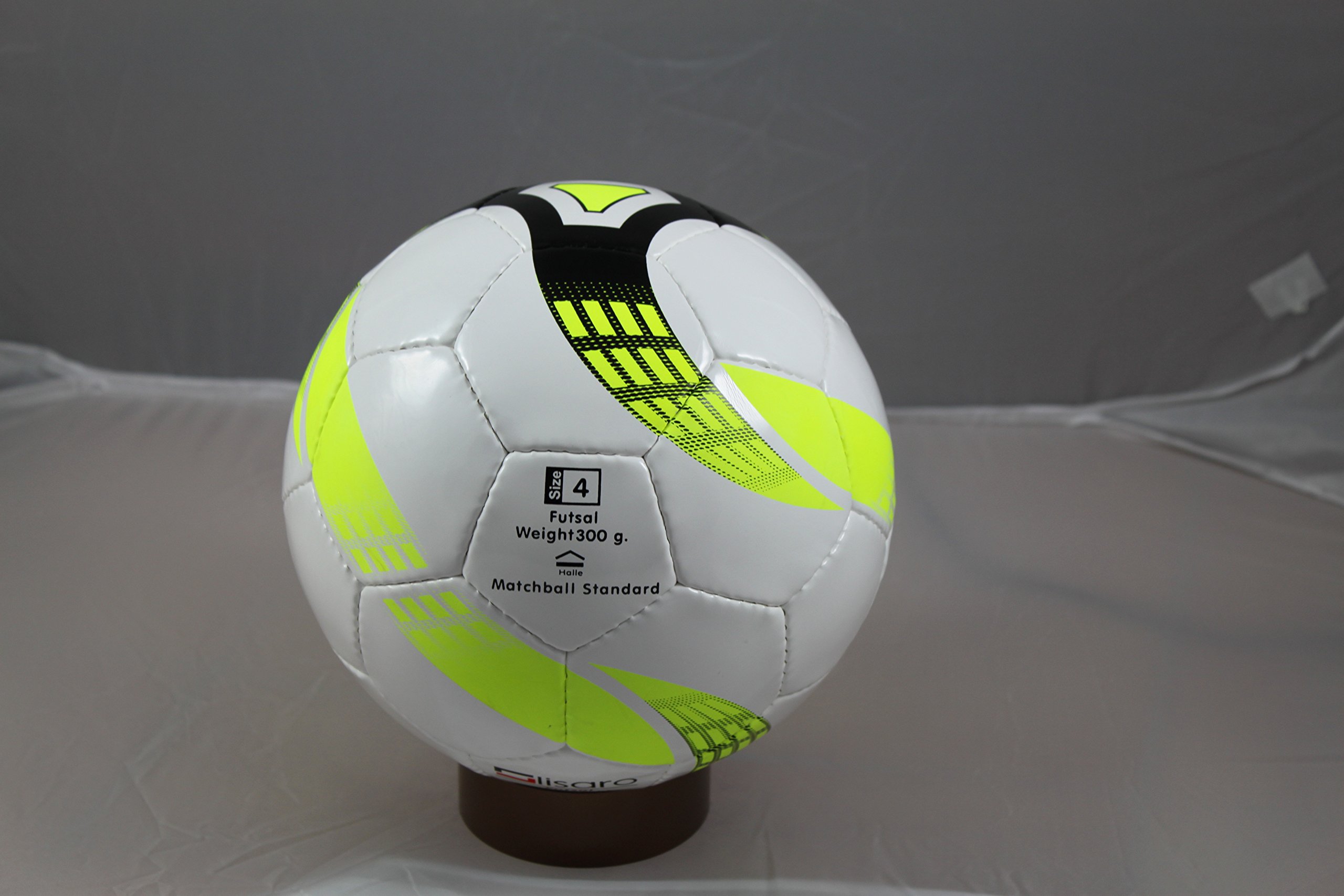 Lisaro Futsal Trainingsball - Größe 4-300g, Stark reduziertes Sprungverhalten, Gute Spieleigenschaften Strapazierfähig, Top Spielball.
