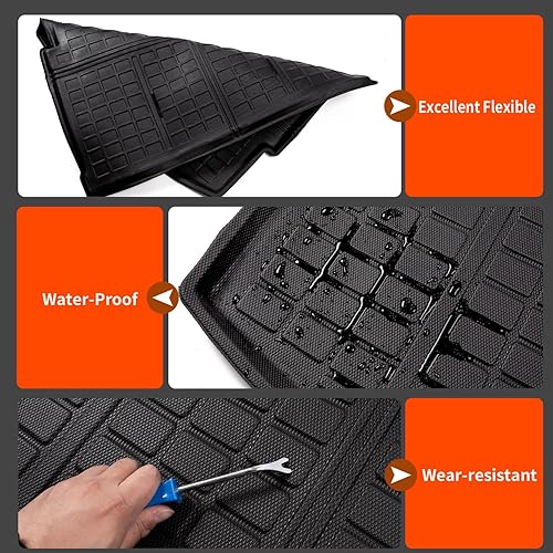 Miniatura 5 de powoq Alfombrilla de carga compatible con Nissan Rogue 2021-2024, no modelo deportivo, alfombrilla de repuesto para Nissan Rogue 2021 2022 2023 2024