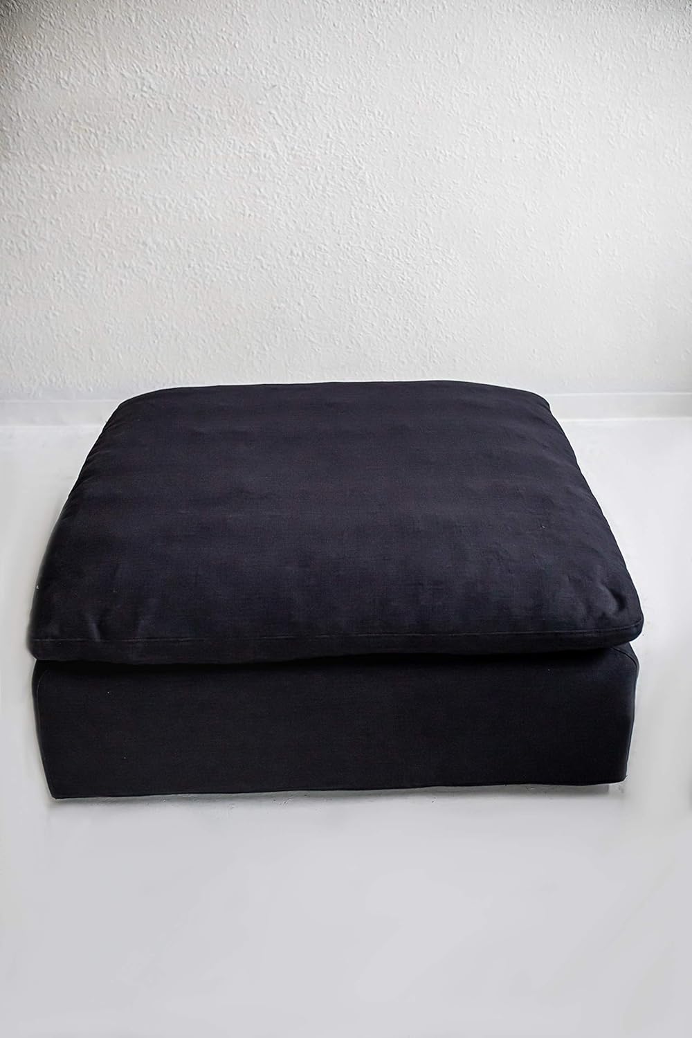 commix down filled overstuffed 4 piece sectional sofa set white on Amazon Com Restoration Hardware Style Cloud Modular Sectional Down Luxe Armless Grey Kitchen Dining