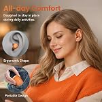 TOZO A1 Ecouteurs sans fil Bluetooth 5.3 Poids léger dans l'oreille IPX5 Casques étanches 2 Mic pour AI Appels, Casque Son Premium immersif avec étui de charge, 32 Préréglages EQ Personnalisation via l'application IPX5 Imperméable, 2 Mics pour AI Appels, Immersive P