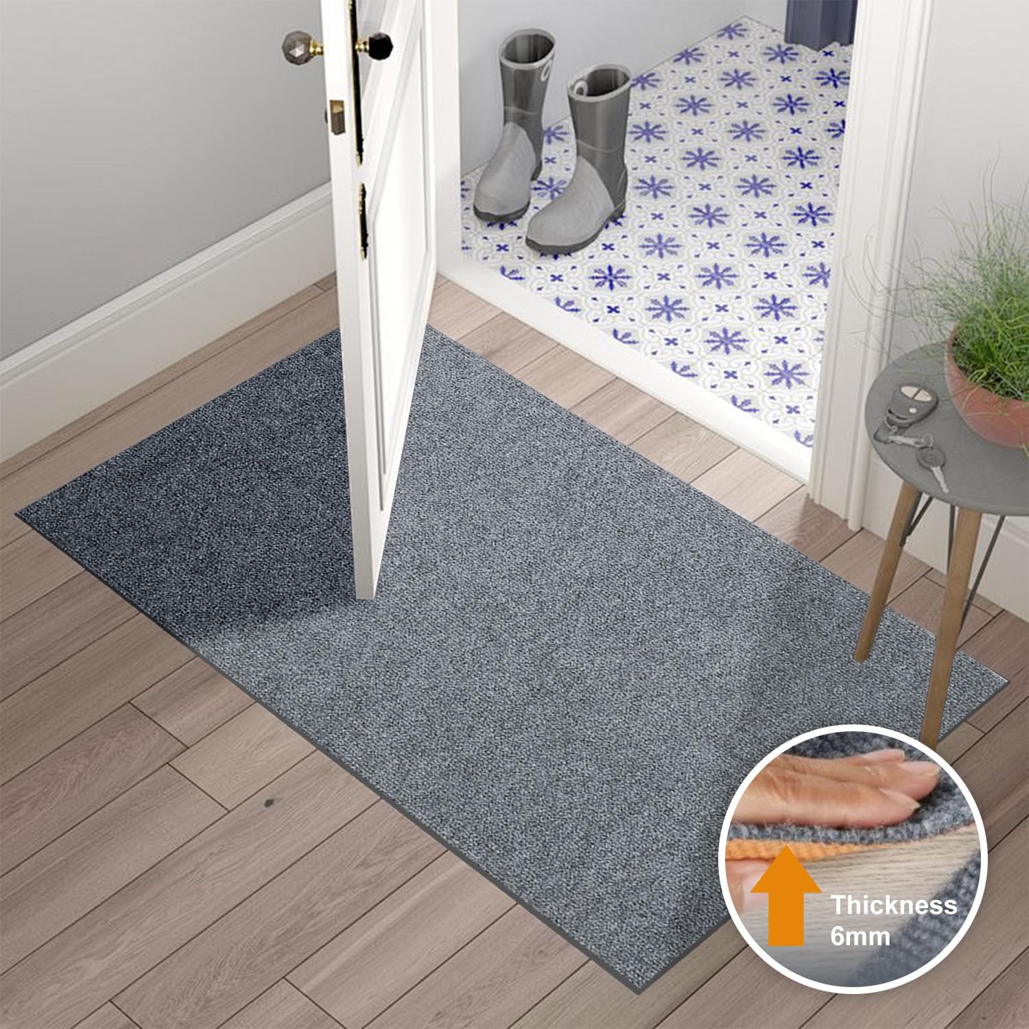 Bürostuhl Matte 90x120cm Light Gray - Teppich Unterlage Für Stuhl Auf Hartboden