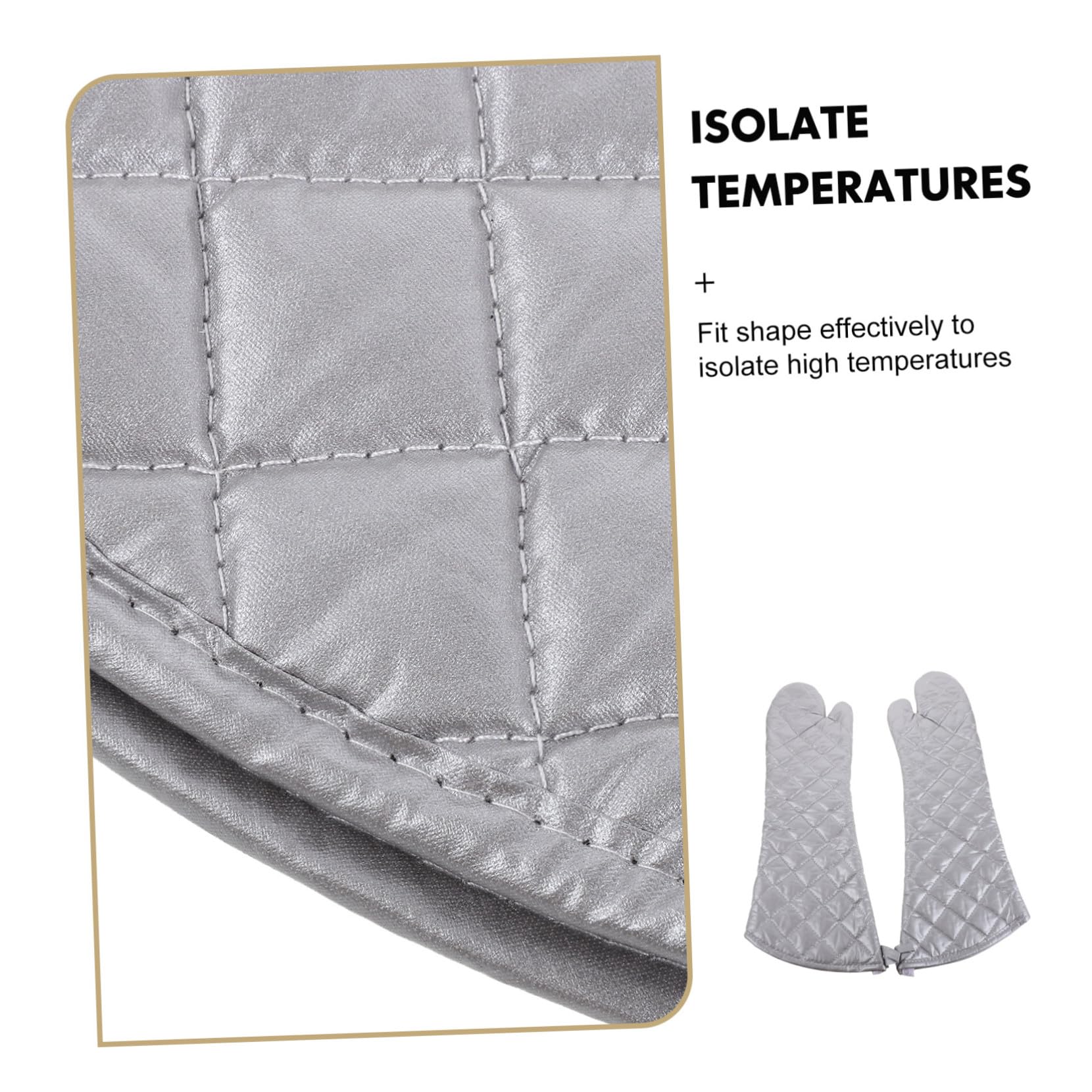 Alipis Guanti da Forno Resistenti al Calore con Rivestimento Argento Antiscivolo e Termici Guanti da Cucina e Microonde per Protezione Mani in Cottura e Forno