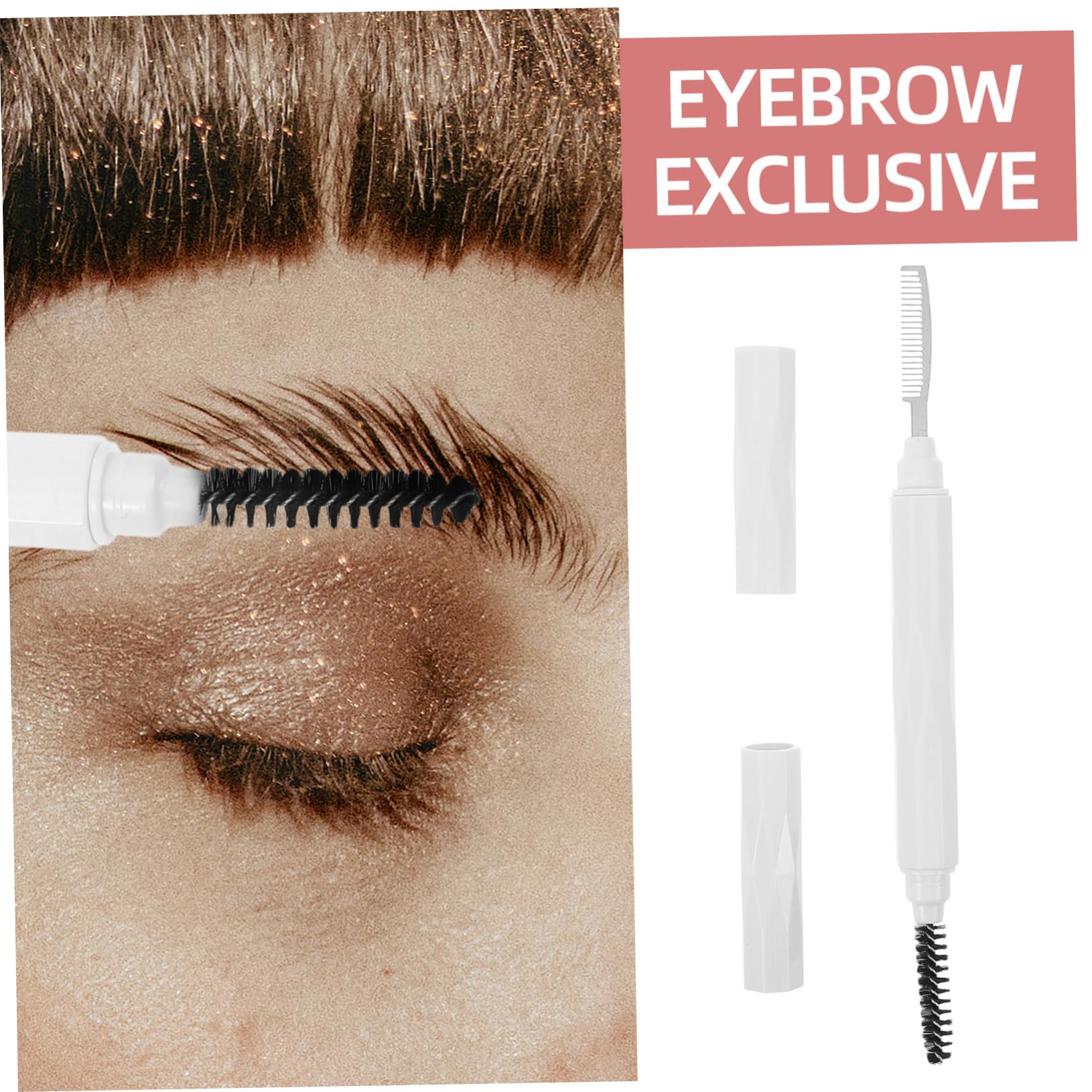 GALPADA Soft Eyebrow Brush Lash Comb Set Dual-ended Design Travel-friendly Makeup Accessory