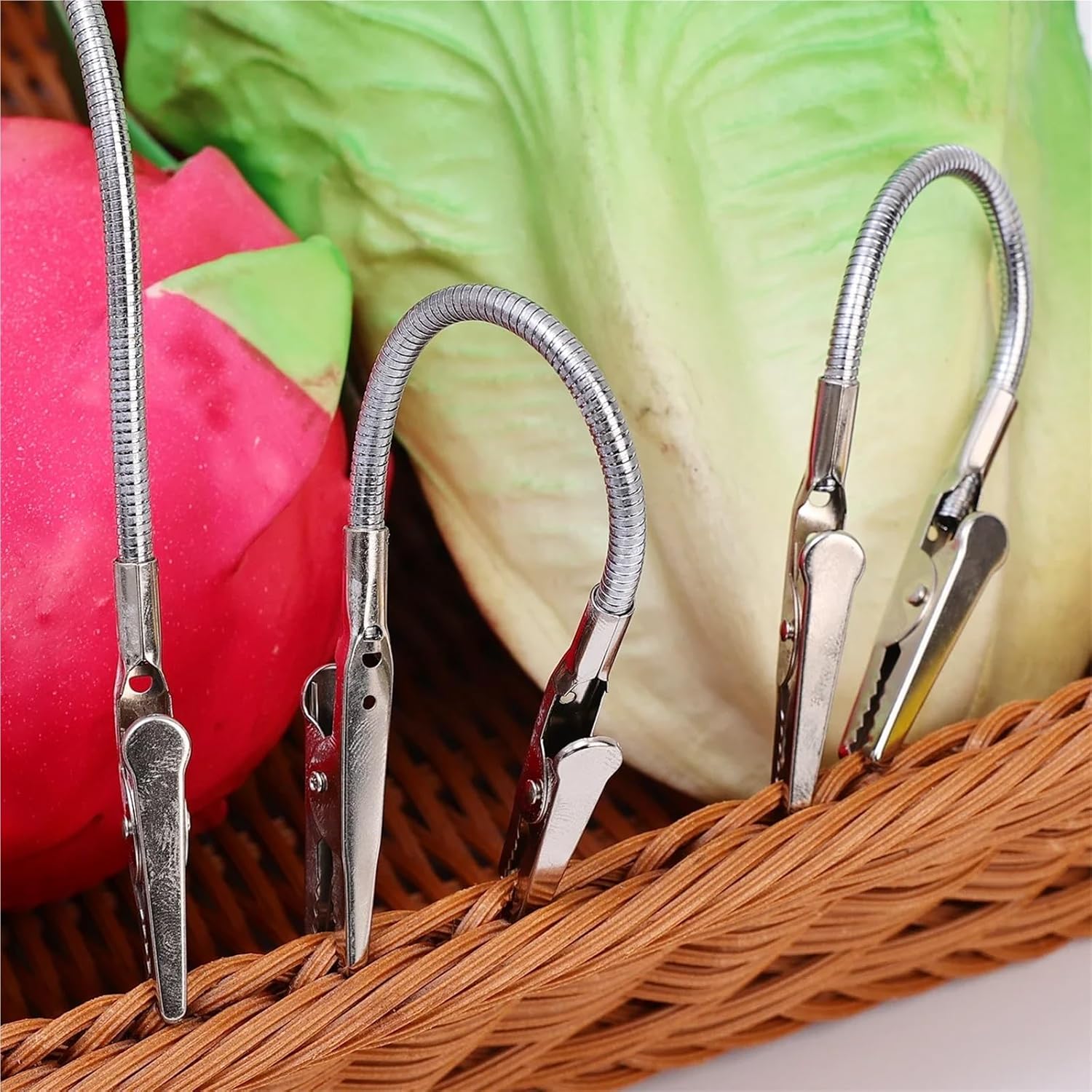 1/20Pcs Multifunction Clips Double Heads Flexible Hose DIY Memo Card Photo Picture Note Holder Office Accessories 18cm(20PCS)