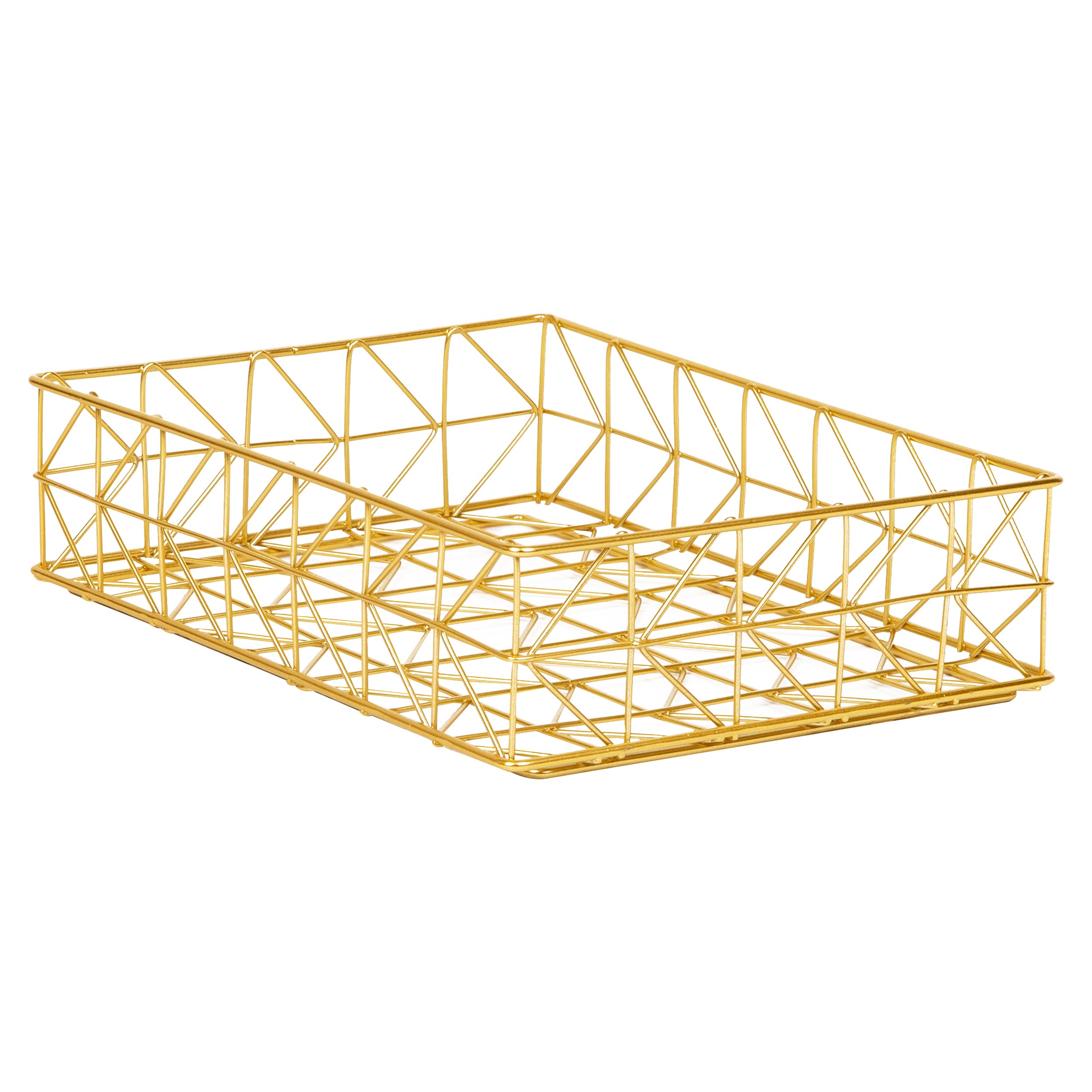 Mind Reader Organizer per documenti, organizer da scrivania, archiviazione di file, moderno, ufficio, metallo, 24,1 cm di lunghezza x 32,4 cm di larghezza x 8,3 cm di altezza, oro